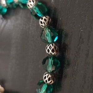 Alex and Ani Green Bead Bracelet